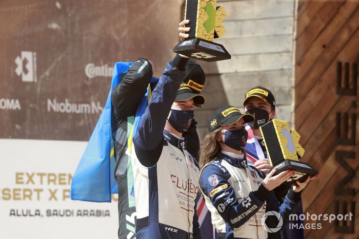 Podio: Catie Munnings, Timmy Hansen, Andretti United Extreme E 