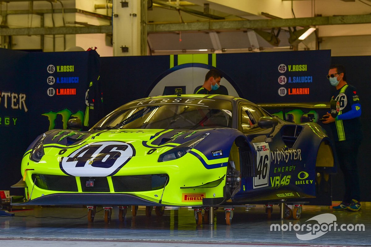 #46 Kessel Racing Monster VR46, Ferrari 488 GT3: Valentino Rossi, Alessio Salucci, Luca Marini