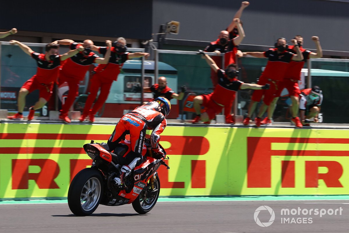 Il vincitore di Gara1 Michael Ruben Rinaldi, Aruba.It Racing - Ducati