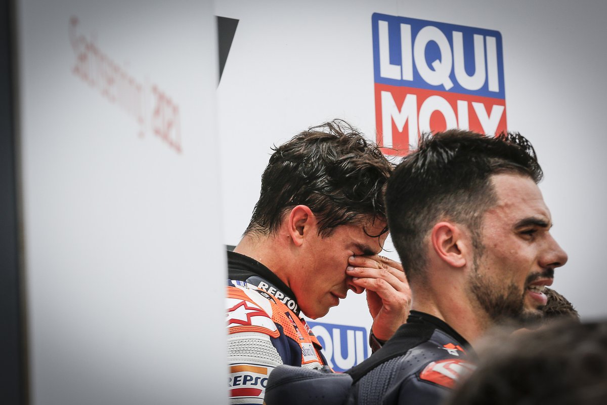 Podio: ganador de la carrera Marc Márquez, Repsol Honda Team