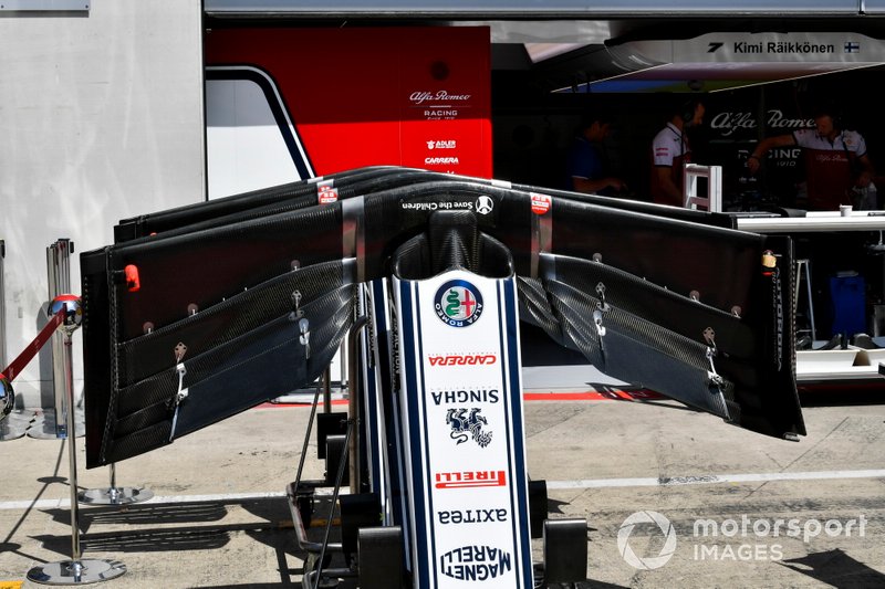 Alerón delantero del Alfa Romeo Racing C38