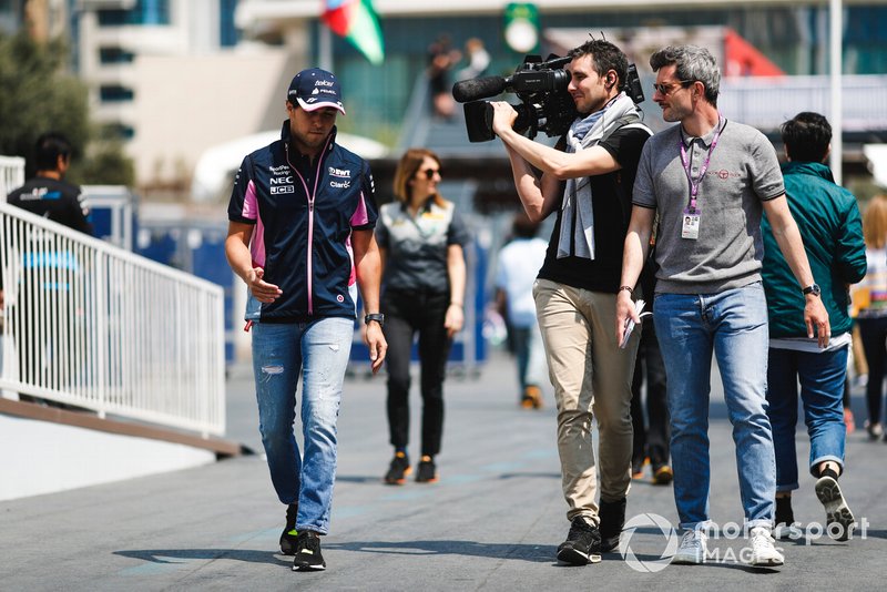 Sergio Perez, Racing Point nel paddock