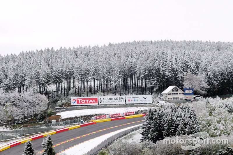 Nieve en Spa-Francorchamps