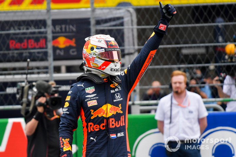 Pole sitter Max Verstappen, Red Bull Racing