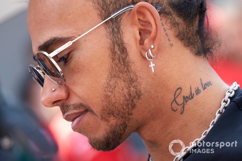 Lewis Hamilton, Mercedes AMG F1 speaks to the media