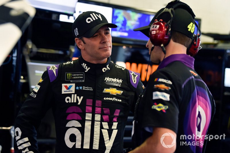 Jimmie Johnson, Hendrick Motorsports, Chevrolet Camaro Ally and Cliff Daniels