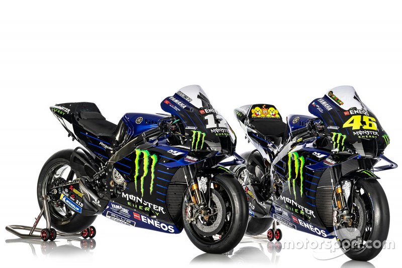 Moto de Maverick Vinales, Valentino Rossi, Yamaha Factory Racing