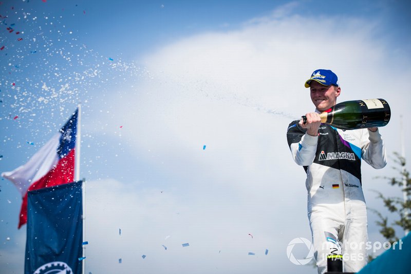 Race winner Maximilian Günther, BMW I Andretti Motorsports celebrates on the podium