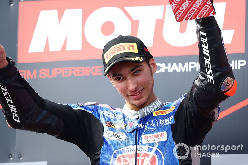 Podium: race winner Toprak Razgatlioglu, Pata Yamaha