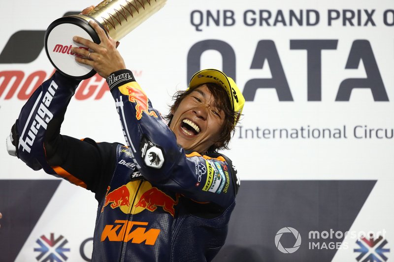 Race winner Tetsuta Nagashima, Red Bull KTM Ajo