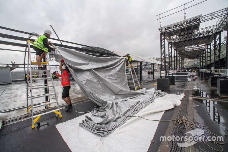 Preparativos para la F1 en el Autódromo Hermanos Rodríguez