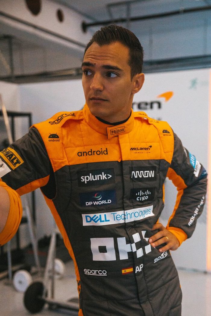 Alex Palou, McLaren probando en Hungaroring