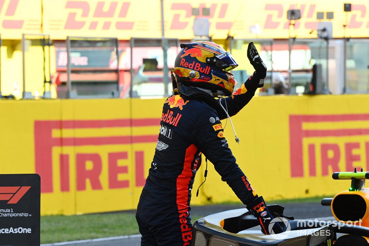 Tercer lugar Alex Albon, Red Bull Racing