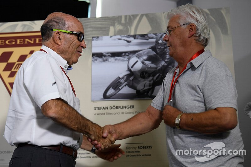 Carmelo Ezpeleta, Dorna CEO, Stefan Dörflinger