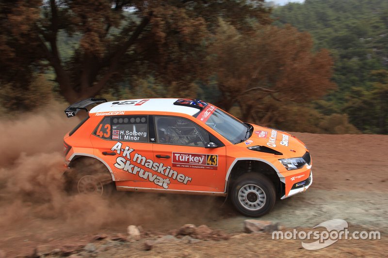 Henning Solberg, Cato Menkerud, Skoda Fabia R5, Toksport WRT