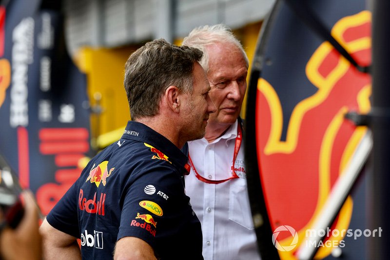 <b>Christian Horner</b>, Director, Red Bull Racing, y Helmut Marko ...
