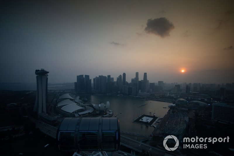 A view from the Singapore Flyer