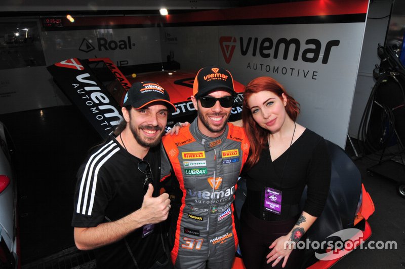 Filipe Saldanha, Márcio Campos e Júlia Bettanin