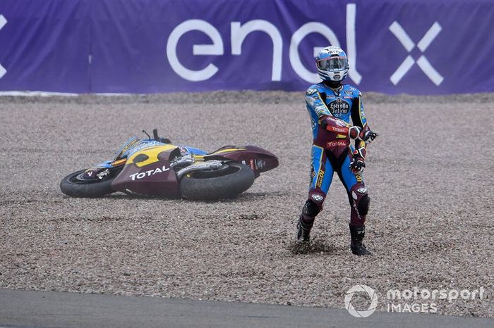 Xavi Vierge, Marc VDS Racing, caída