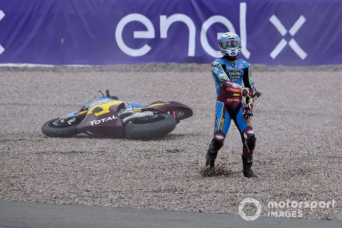 Xavi Vierge, Marc VDS Racing, caída