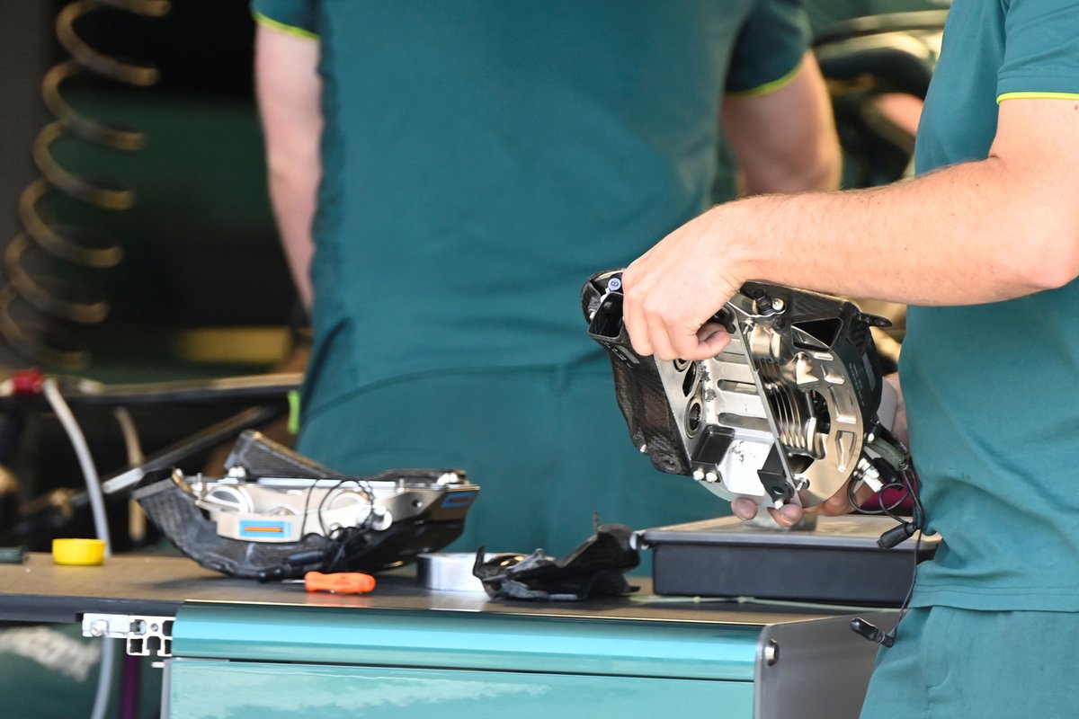 Detalle del Aston Martin AMR21