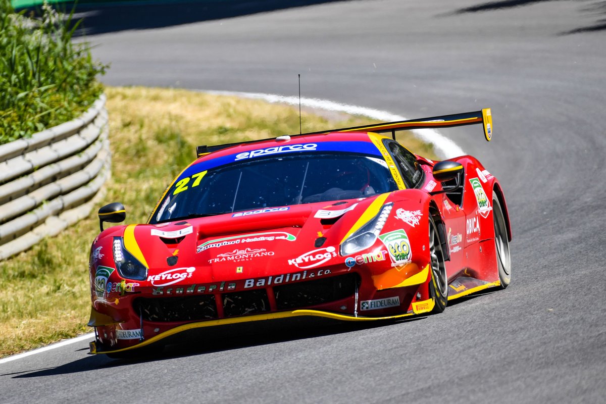 #27 Scuderia Baldini, Ferrari 488 GT3 Evo: Giancarlo Fisichella, Stefano Gai, Daniel Zampieri