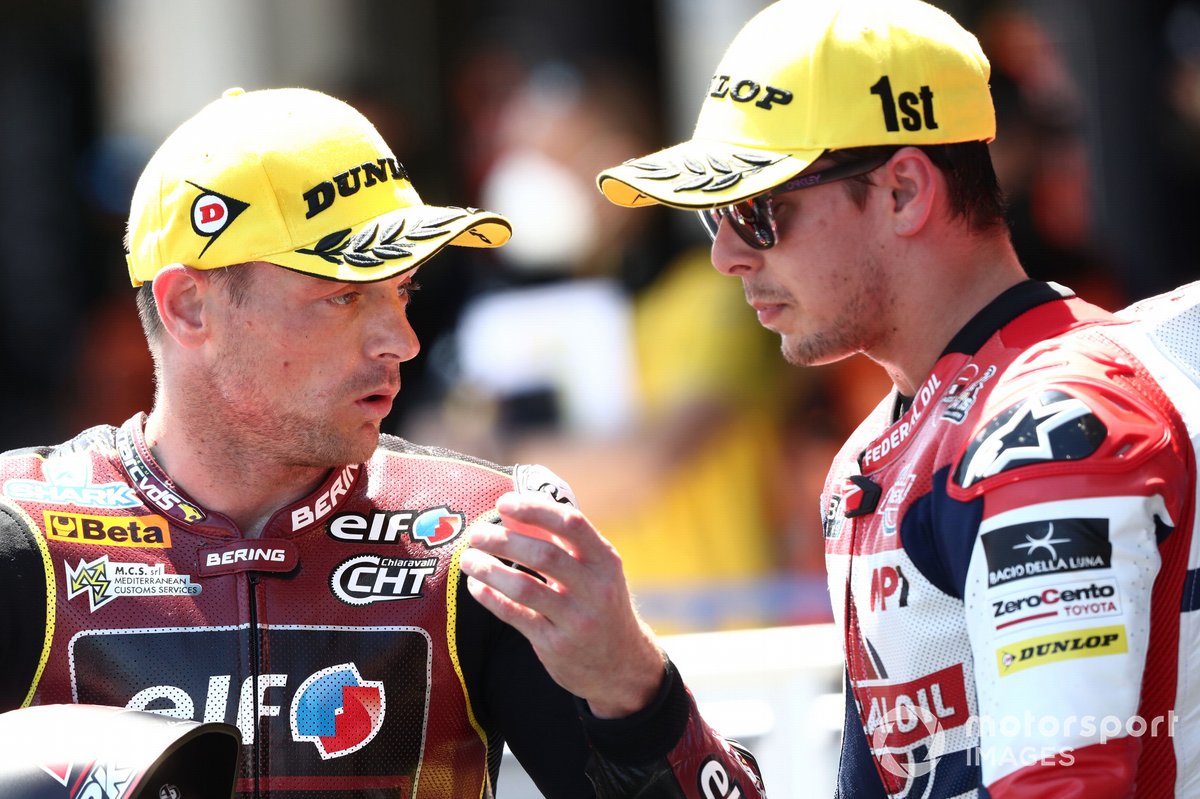Sam Lowes, Marc VDS Racing Team, Fabio di Giannantonio, Federal Oil Gresini Moto2