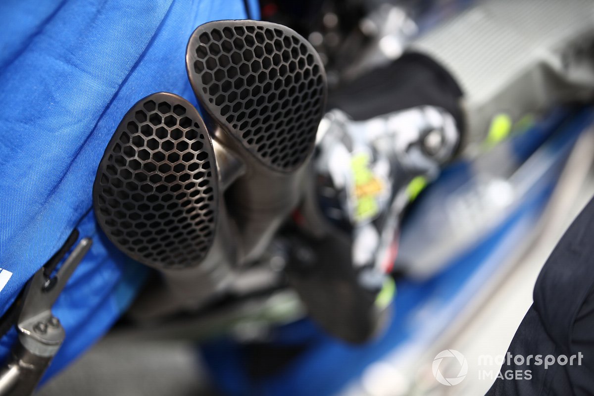 Dettaglio della moto del Team Suzuki, MotoGP