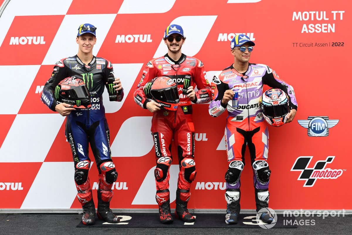Fabio Quartararo, Yamaha Factory Racing, Francesco Bagnaia, Ducati Team, Jorge Martin, Pramac Racing