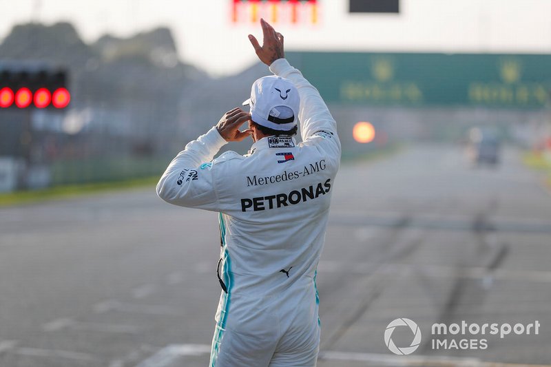 El poleman Lewis Hamilton, Mercedes AMG F1