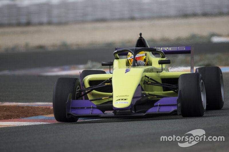 Track action in the WSeries Tatuus F3 T-318 car