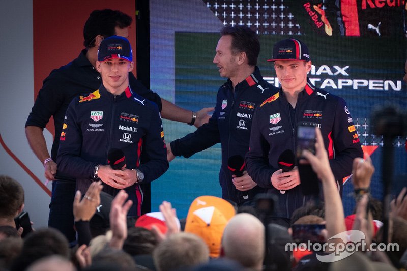 Mark Webber, Pierre Gasly, Red Bull Racing, Max Verstappen, Red Bull Racing, Christian Horner, Red Bull Racing Team Principal