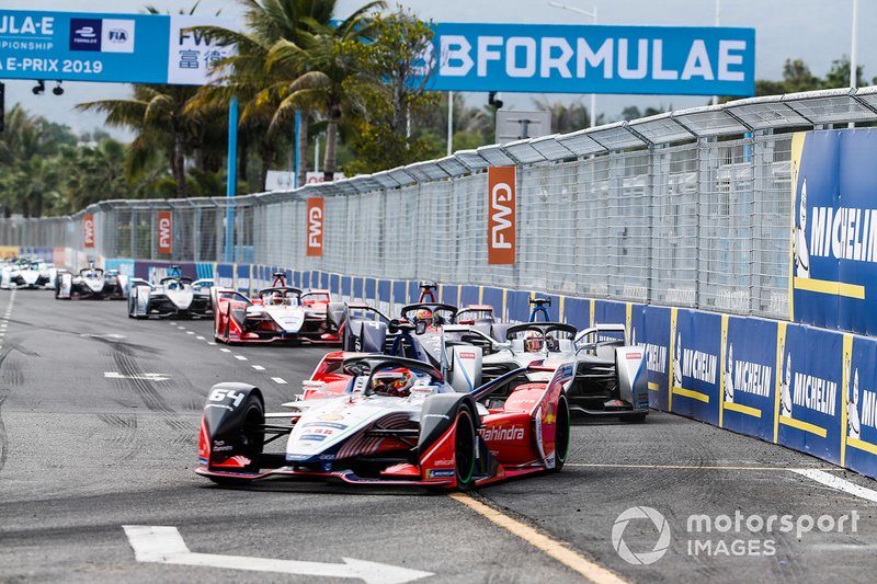 Jérôme d'Ambrosio, Mahindra Racing, M5 Electro, Edoardo Mortara, Venturi Formula E, Venturi VFE05, Robin Frijns, Envision Virgin Racing, Audi e-tron FE05, Pascal Wehrlein, Mahindra Racing, M5 Electro
