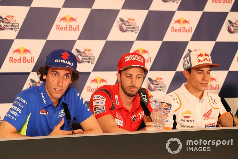 Alex Rins, Team Suzuki MotoGP, Andrea Dovizioso, Ducati Team, Marc Marquez, Repsol Honda Team, Press Conference