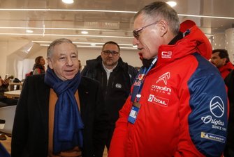 Jean Todt, FIA President visit the Citroën World Rally Team