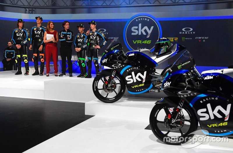 Nicolò Bulega, Luca Marini, Celestino Vietti, Dennis Foggia, Sky Racing Team VR46