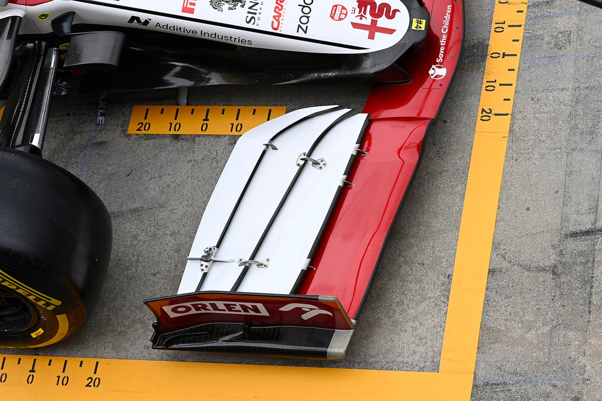 Alfa Romeo Racing C41 front wing detail