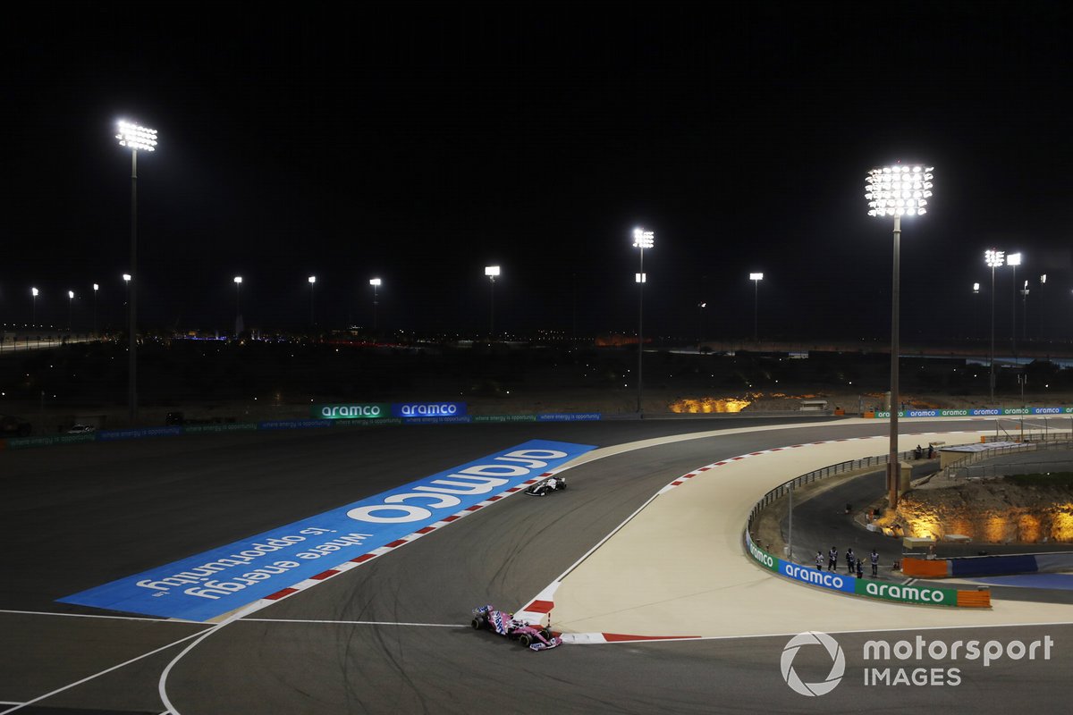 Lance Stroll, Racing Point RP20, George Russell, Williams FW43