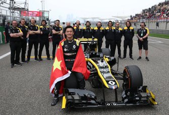 Guanyu Zhou, Renault Sport Academy, demonstrated F1 car as part of F1 1000th GP celebration