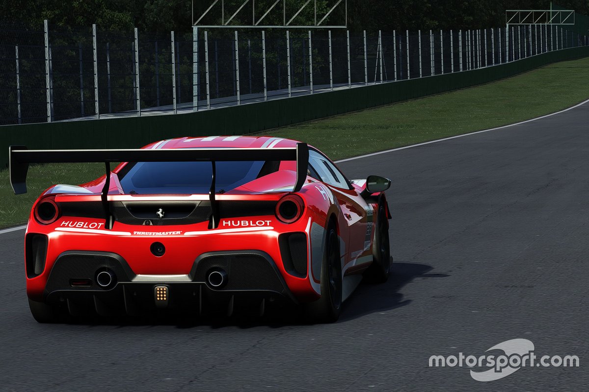 Ferrari 488 Challenge Evo в виртуальных гонках