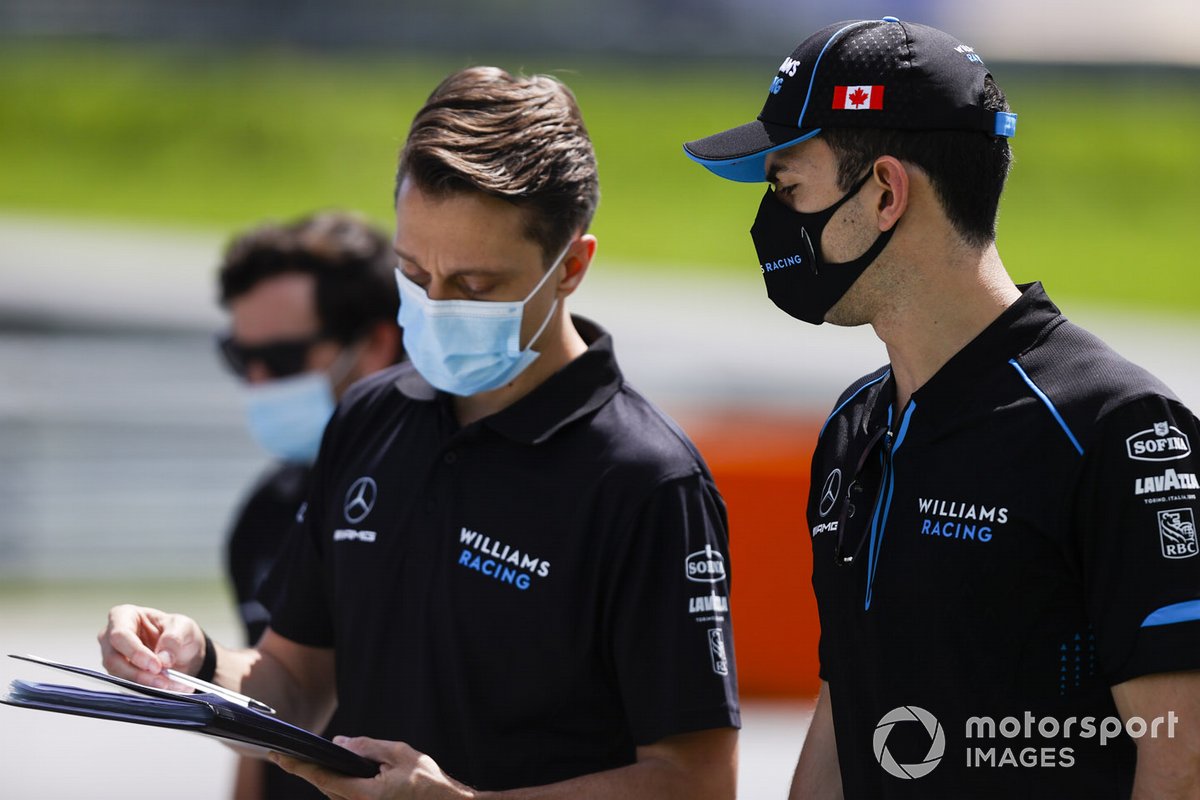 Nicholas Latifi, Williams Racing walks the track