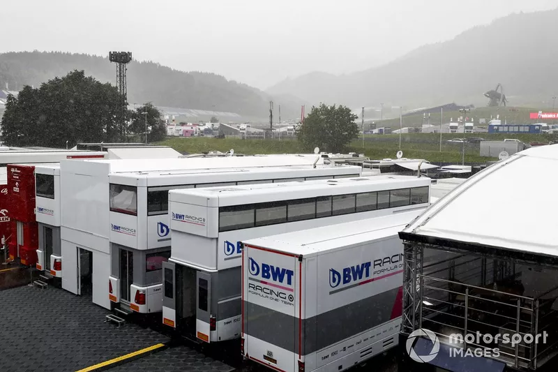 Fuerte lluvia en el Red Bull Ring