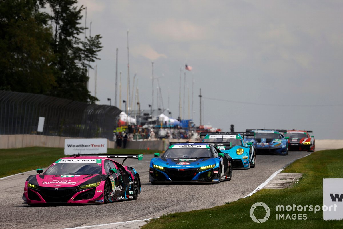 #86 Meyer Shank Racing w/Curb-Agajanian Acura NSX GT3, GTD: Mario Farnbacher, Matt McMurry, #22 Gradient Racing Acura NSX GT3, GTD: Till Bechtolsheimer, Marc Miller