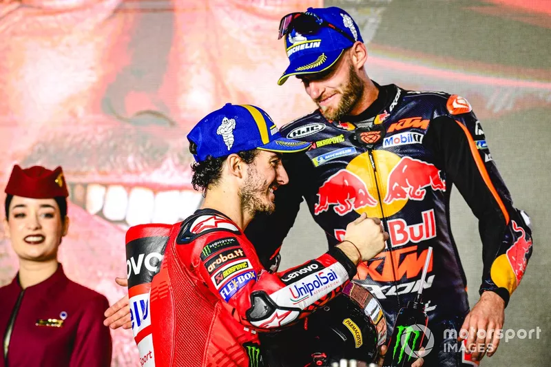 Francesco Bagnaia, Ducati Team, Brad Binder, Red Bull KTM Factory Racing 