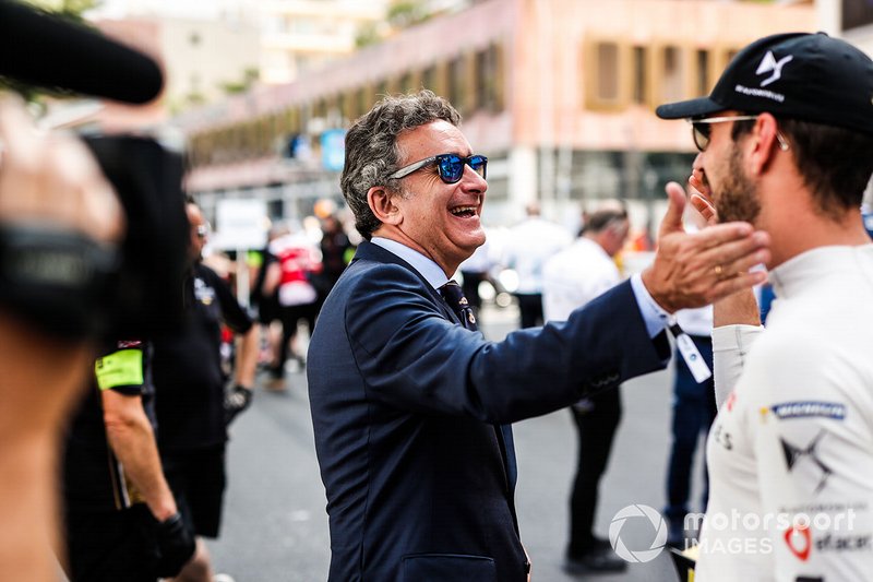 Alejandro Agag, CEO, Formula E andJean-Eric Vergne, DS TECHEETAH