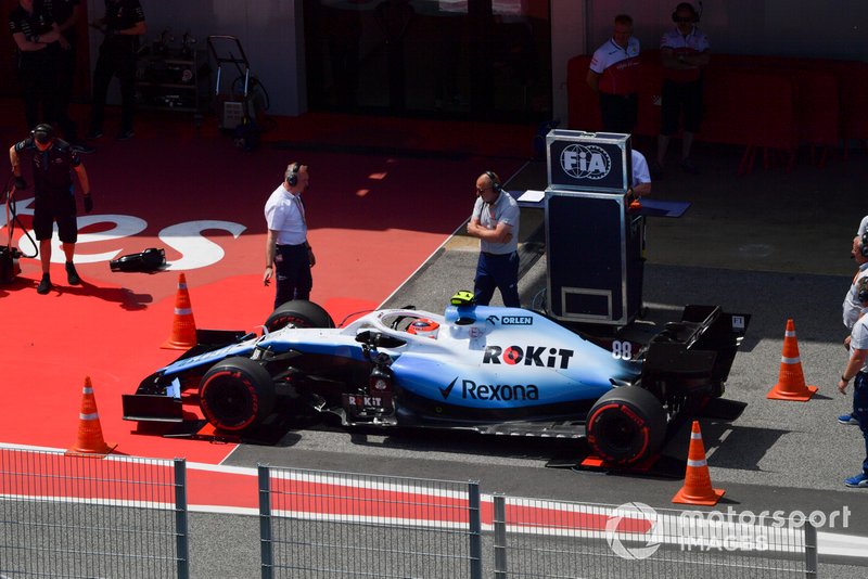Robert Kubica, Williams FW42, ważenie samochodu