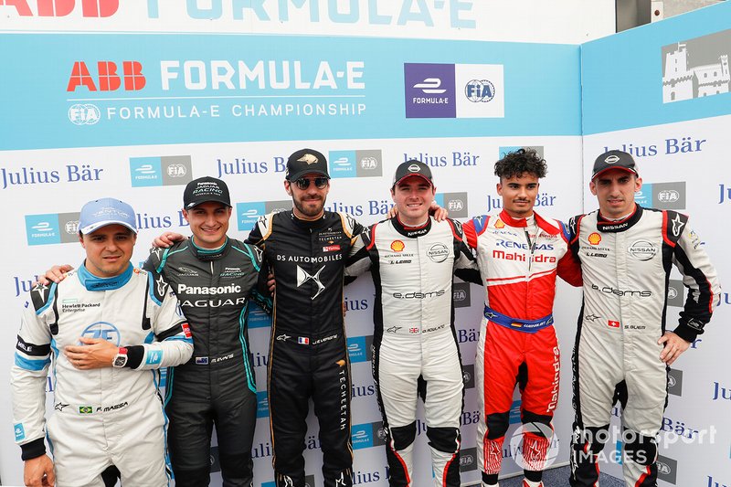Felipe Massa, Venturi Formula E, Mitch Evans, Panasonic Jaguar Racing, Jean-Eric Vergne, DS TECHEETAH, Oliver Rowland, Nissan e.Dams, Pascal Wehrlein, Mahindra Racing, Sébastien Buemi, Nissan e.Dams after super pole
