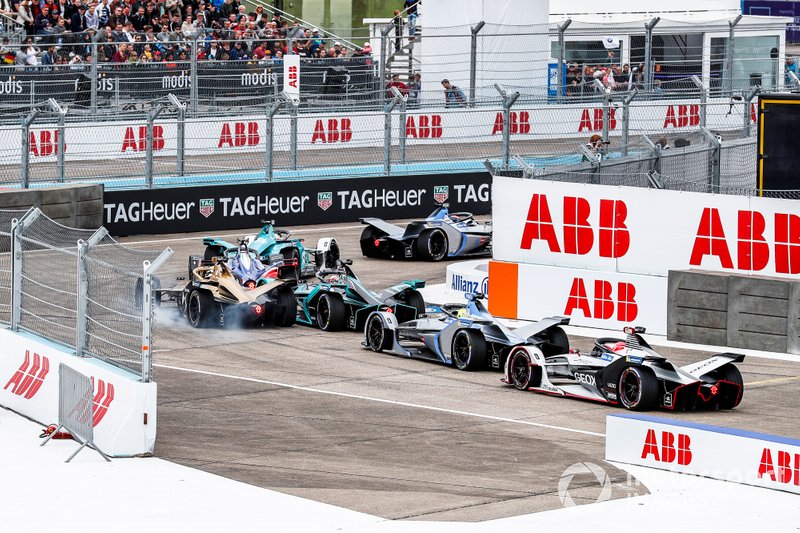Edoardo Mortara, Venturi Formula E, Venturi VFE05, Oliver Turvey, NIO Formula E Team, NIO Sport 004, Andre Lotterer, DS TECHEETAH, DS E-Tense FE19, Mitch Evans, Panasonic Jaguar Racing, Jaguar I-Type 3, with Felipe Massa, Venturi Formula E, Venturi VFE05, Maximilian Gunther, Dragon Racing, Penske EV-3
