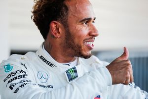 Il vincitore della gara Lewis Hamilton, Mercedes AMG F1