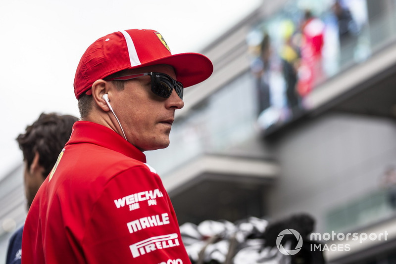 Kimi Raikkonen, Ferrari en el desfile de pilotos